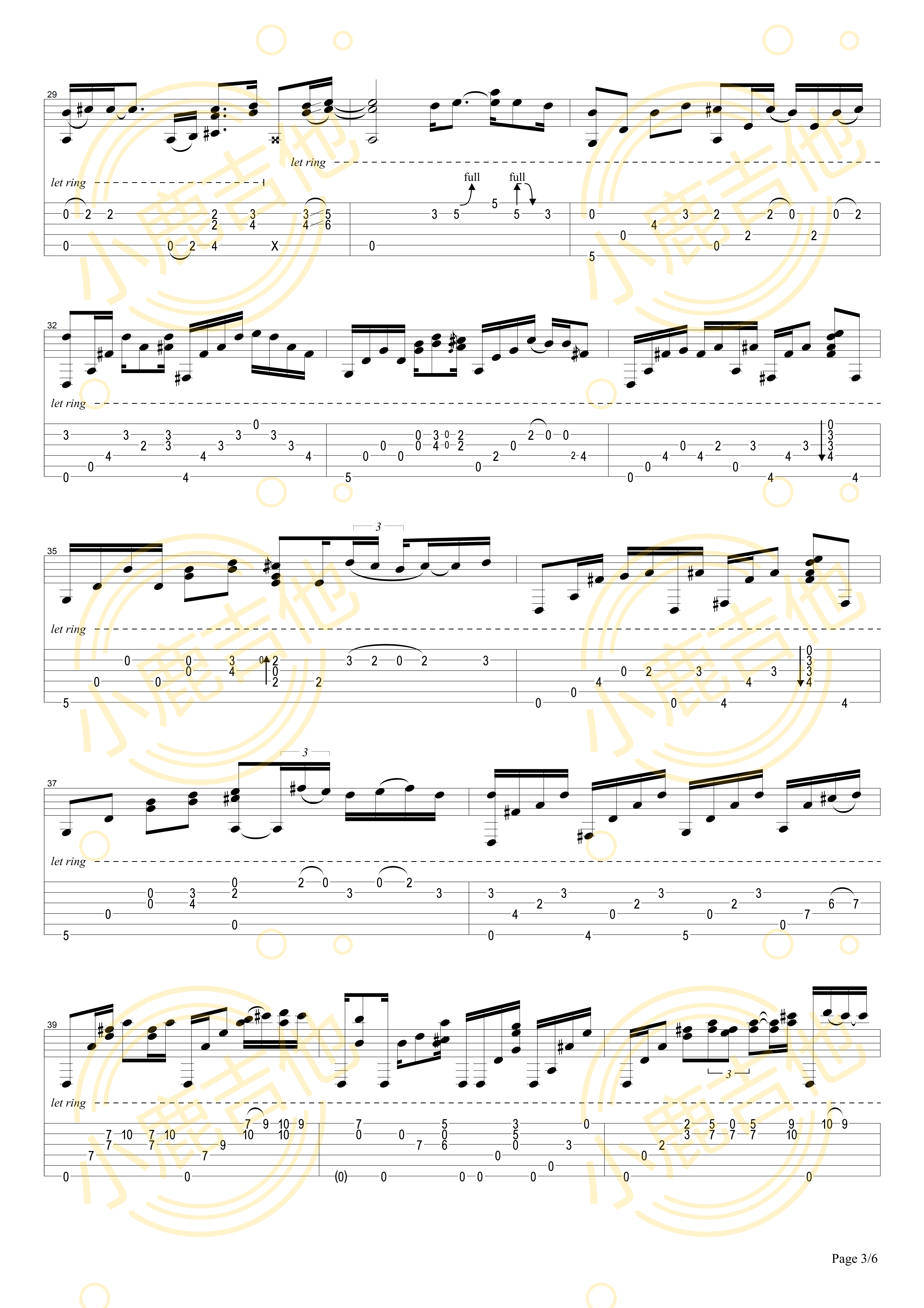 Imagine Live On Youtube吉他六线谱 TommyEmmanuel ImagineLiveOnYoutube 小鹿吉他