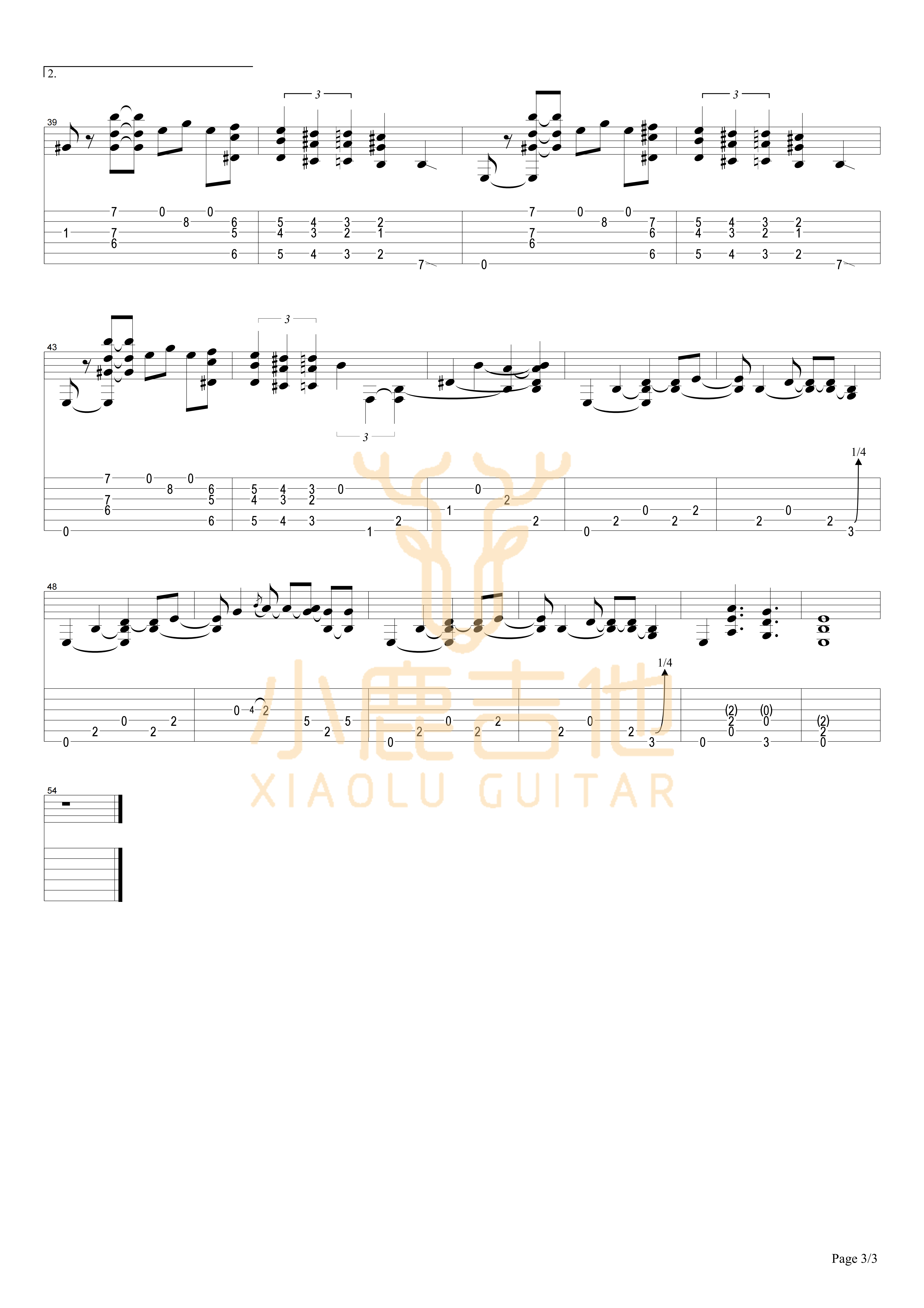Jack Magic吉他六线谱 TommyEmmanuel JackMagic 小鹿吉他