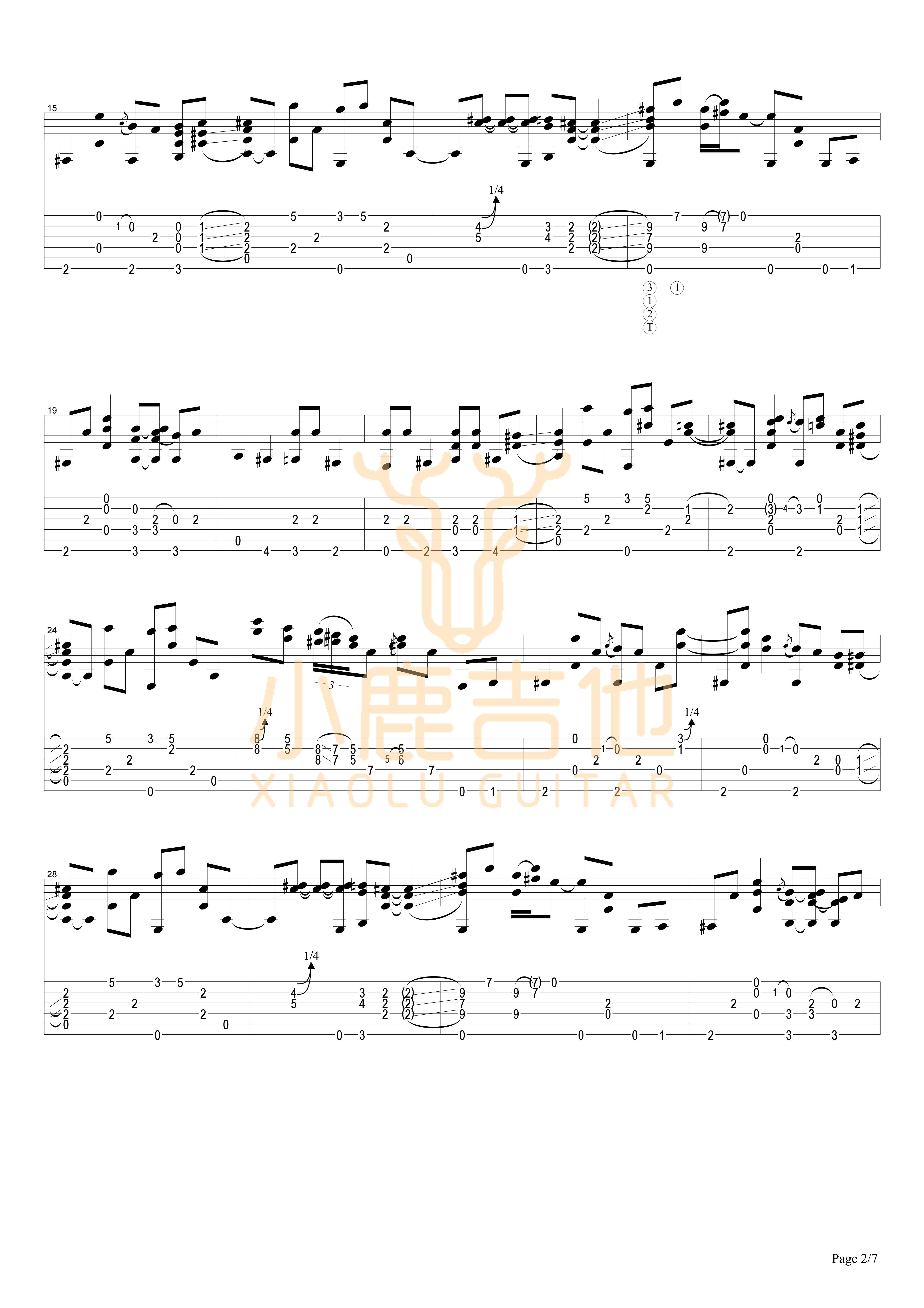 One Mint Julep吉他六线谱 TommyEmmanuel OneMintJulep 小鹿吉他