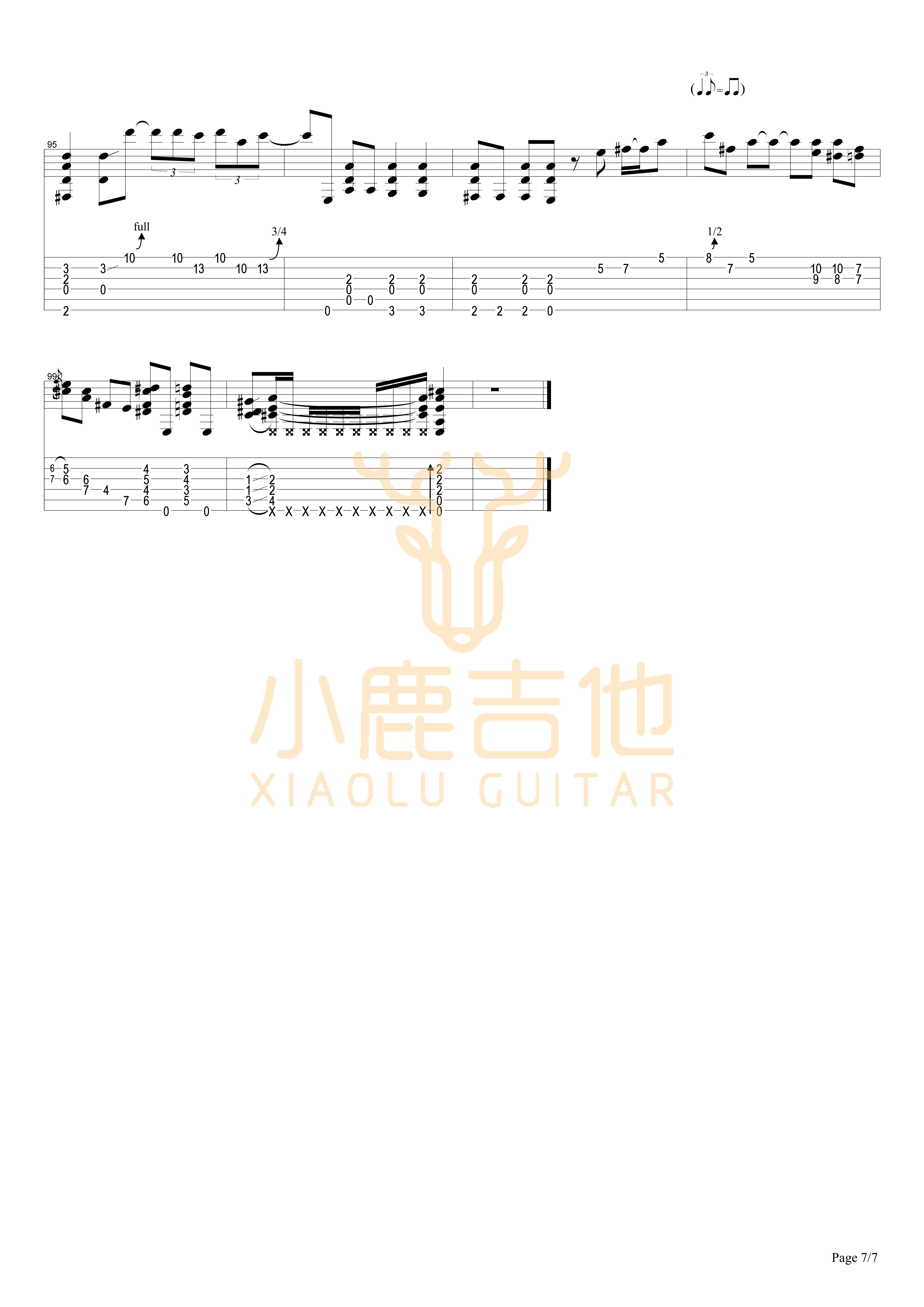 One Mint Julep吉他六线谱 TommyEmmanuel OneMintJulep 小鹿吉他