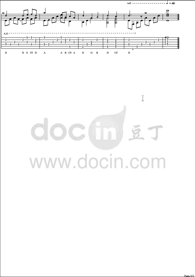 Sundial Dreams吉他六线谱 KevinKern SundialDreams独奏谱C调六线 豆丁网 调 SundialDreams