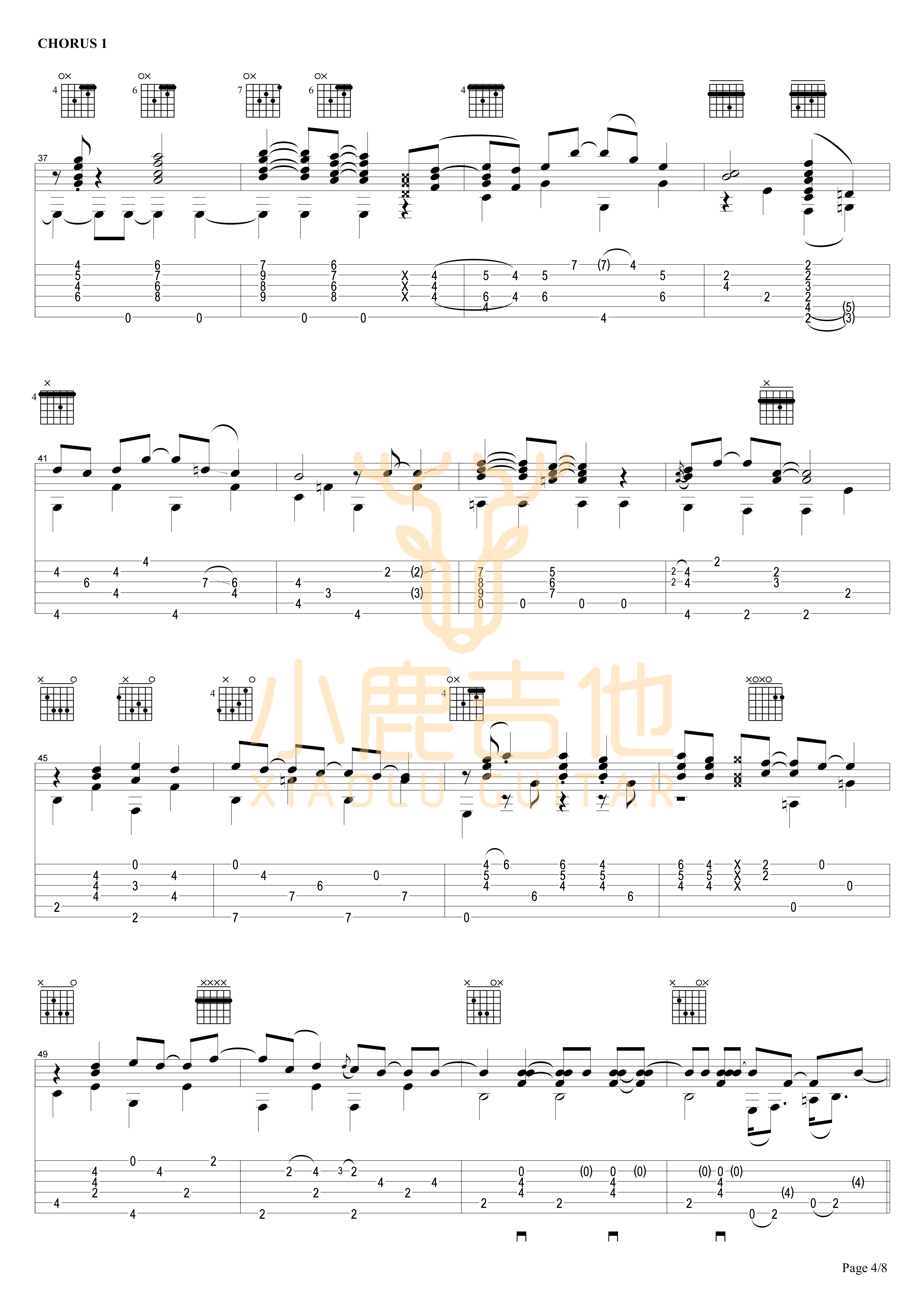 To B or Not to B吉他六线谱 TommyEmmanuel ToBorNottoB-TommyEmm 小鹿吉他 ToBorNottoB 