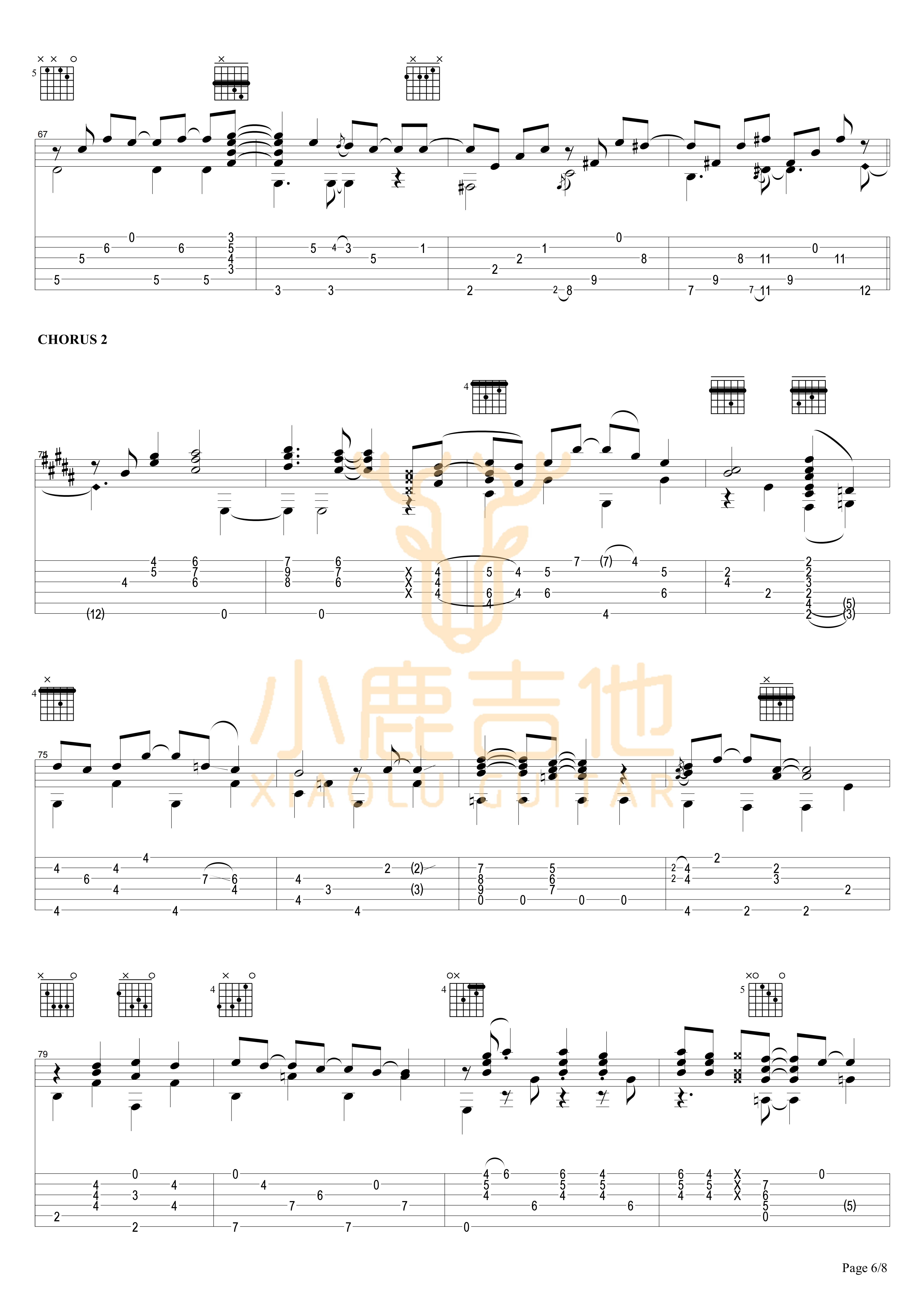 To B or Not to B吉他六线谱 TommyEmmanuel ToBorNottoB-TommyEmm 小鹿吉他 ToBorNottoB 