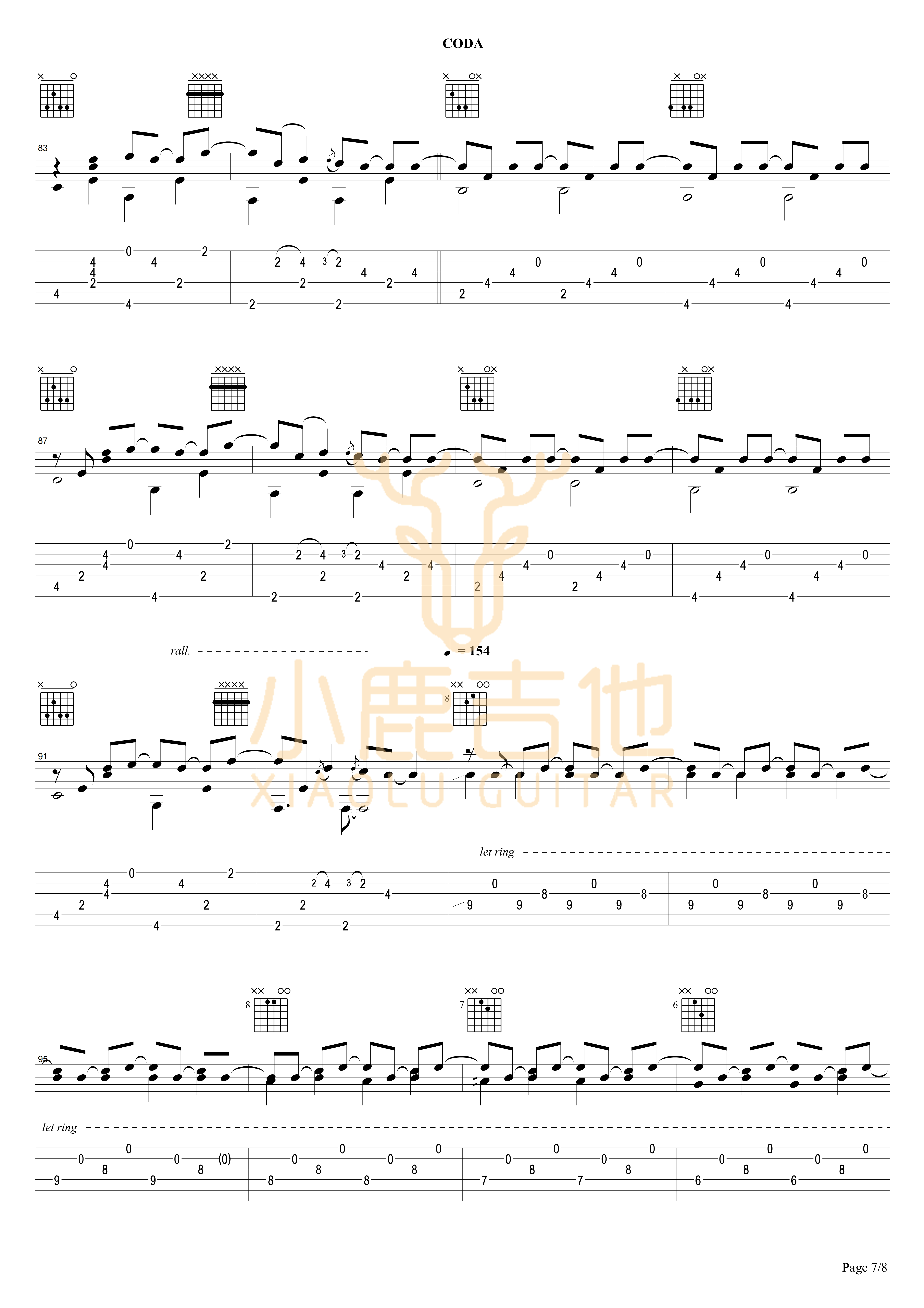 To B or Not to B吉他六线谱 TommyEmmanuel ToBorNottoB-TommyEmm 小鹿吉他 ToBorNottoB 
