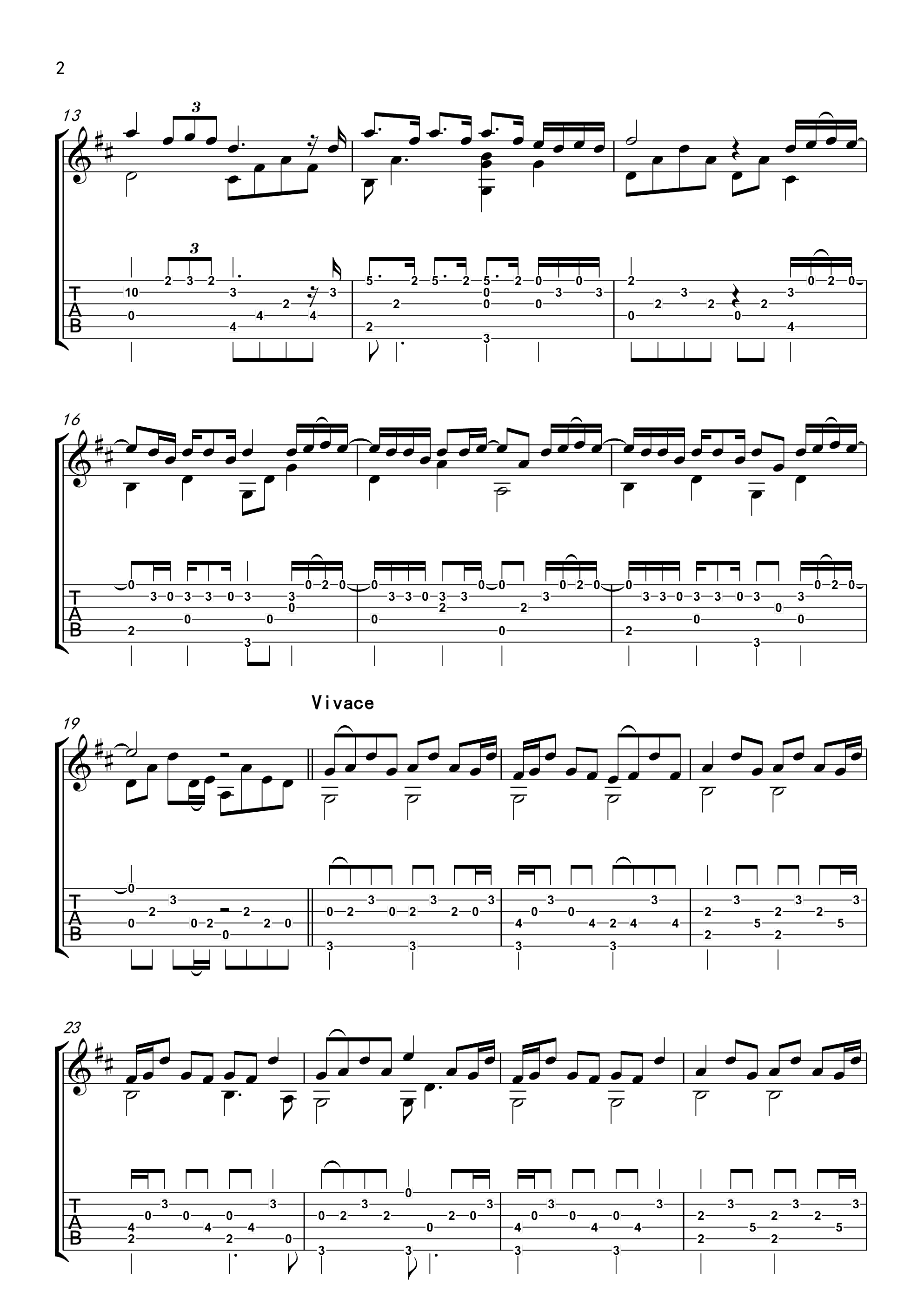 梦灯笼吉他六线谱 RADWIMPS 梦灯笼独奏谱原调六线谱 超清版 RADW 你的名字 调