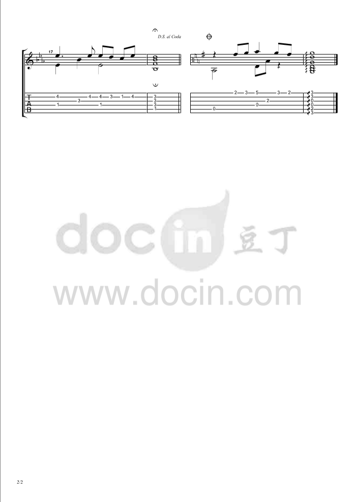 亲情吉他六线谱 罗文 亲情独奏谱原调六线谱 豆丁网编配 罗文 豆丁网 调
