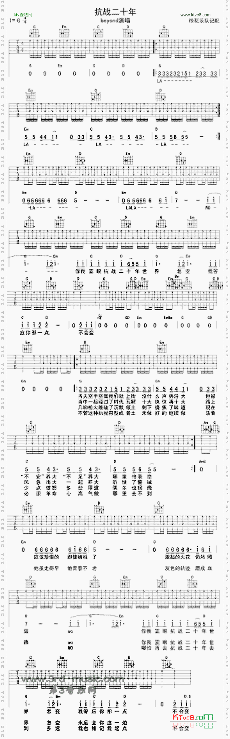 抗战二十年_BEYOND