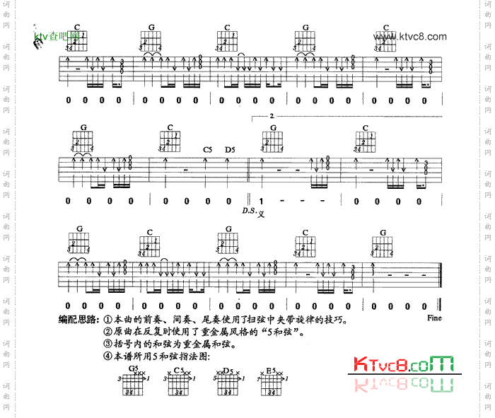九片棱角的回忆吉他谱六线谱-