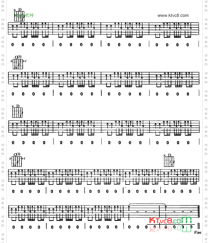 那一年吉他谱和弦六线谱-