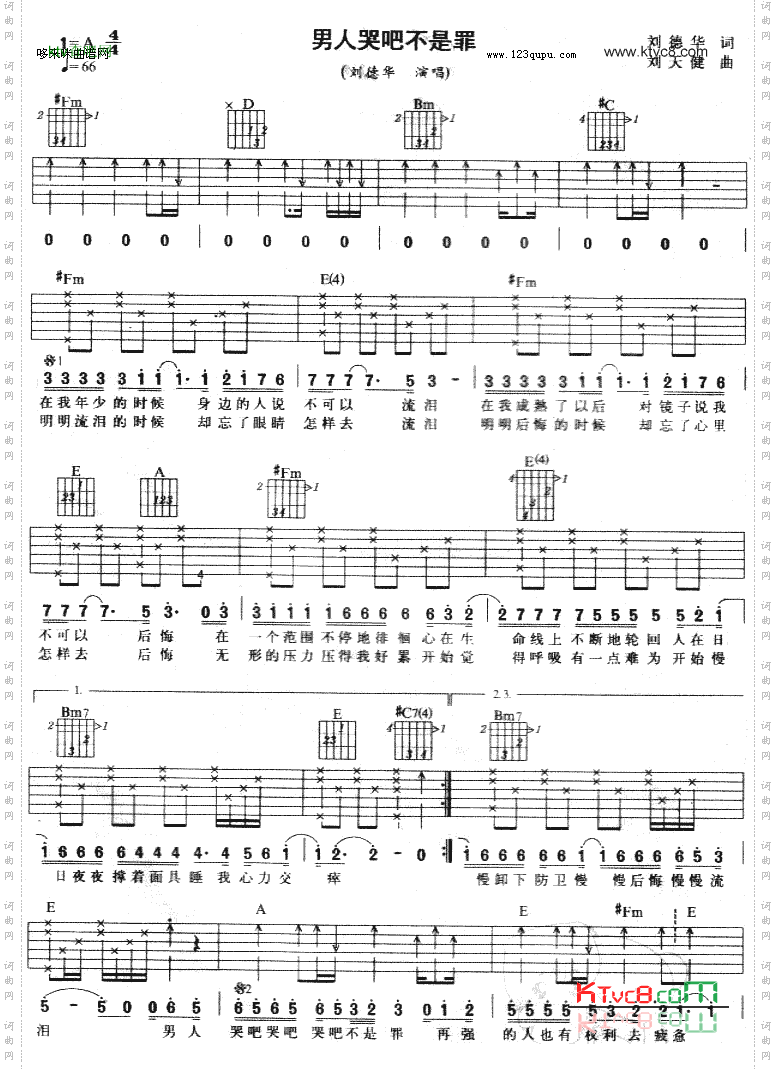 男人哭吧不是罪-刘德华