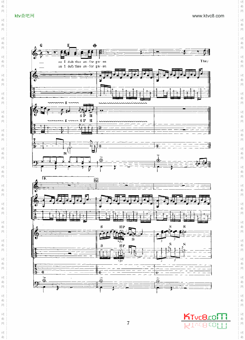 THEUNFORGIVEN吉他类流行