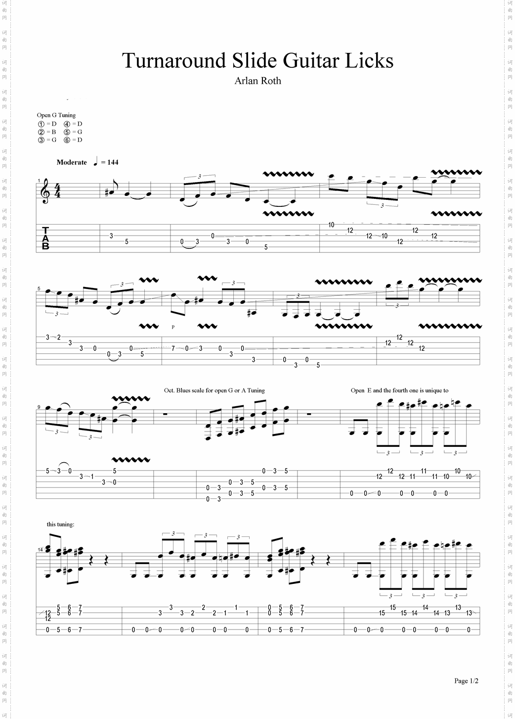 TurnaroundSlideGuitarLicks