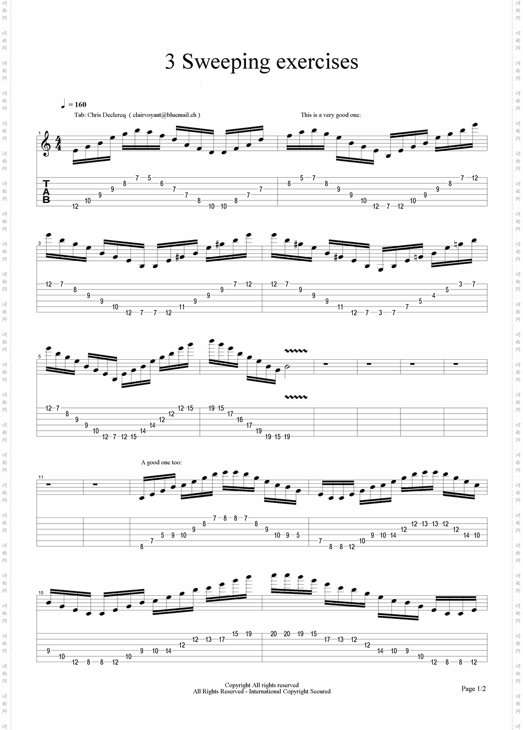 3 Sweeping exercises