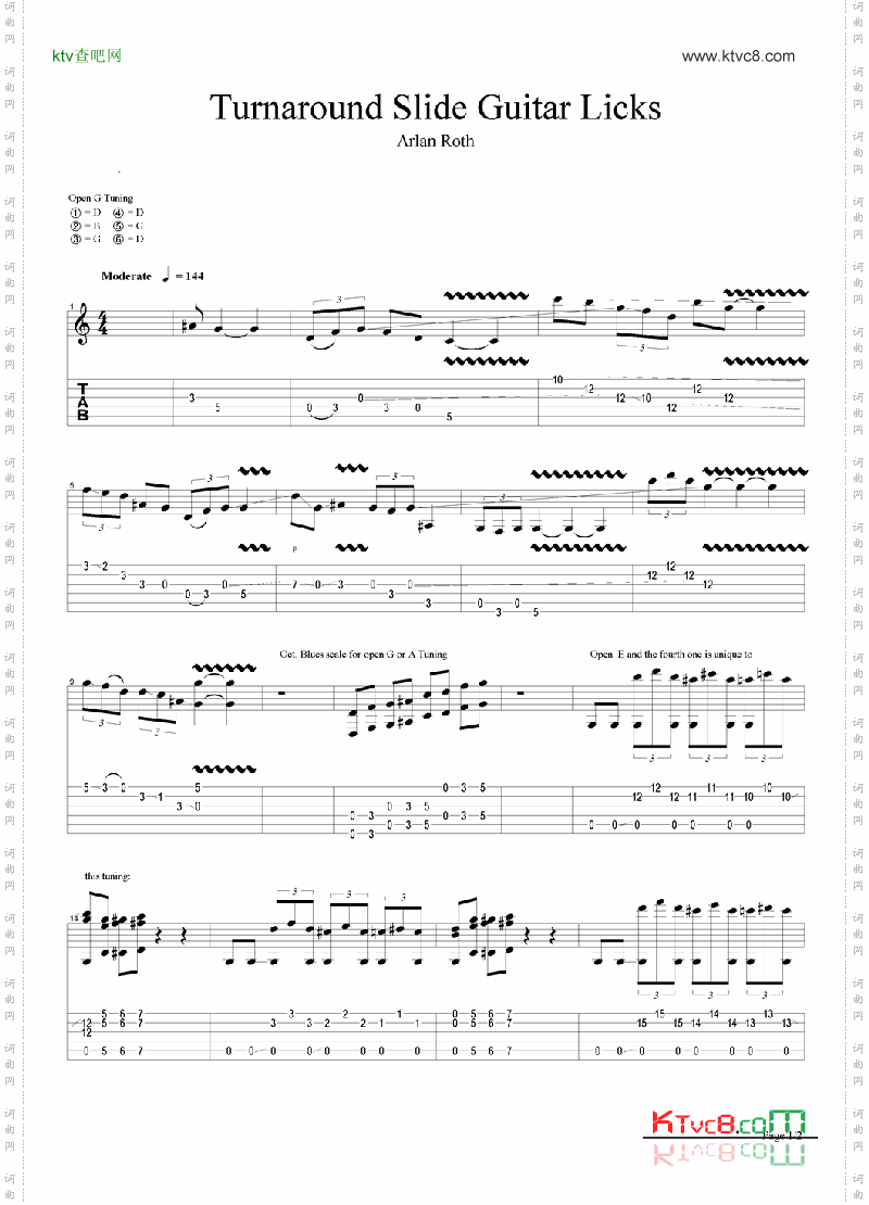 TurnaroundSlideGuitarLicks