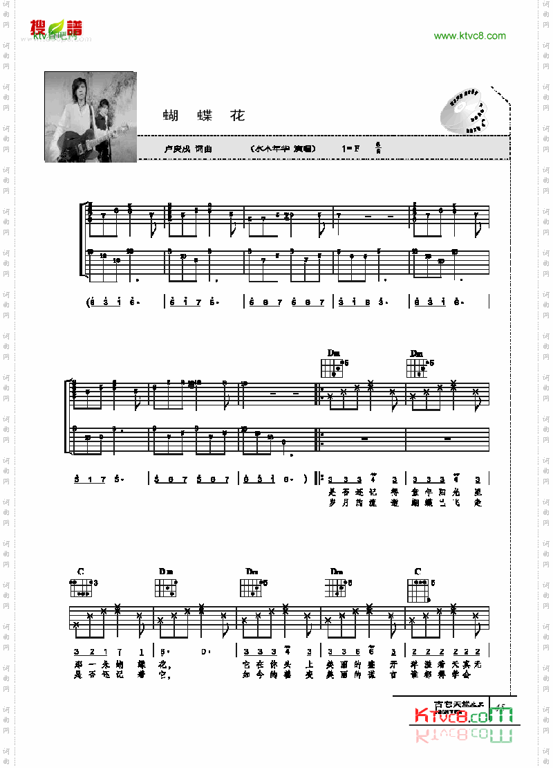 蝴蝶花-弹唱吉他类流行