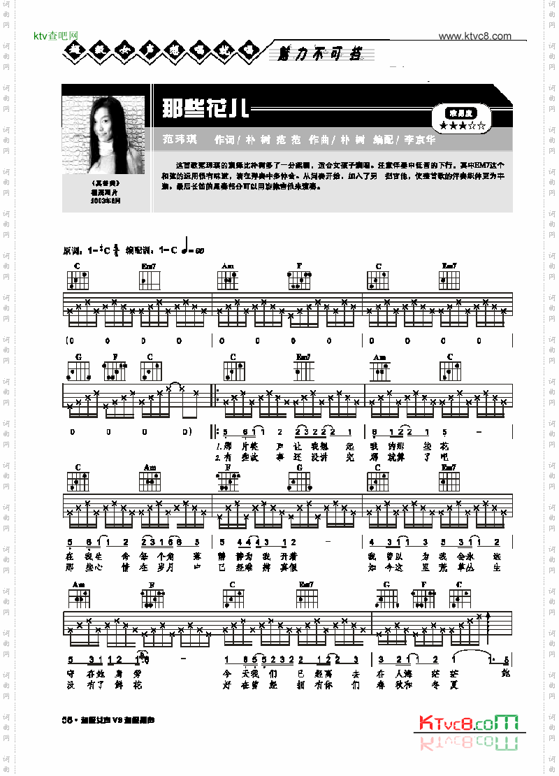 那些花儿-弹唱吉他类流行