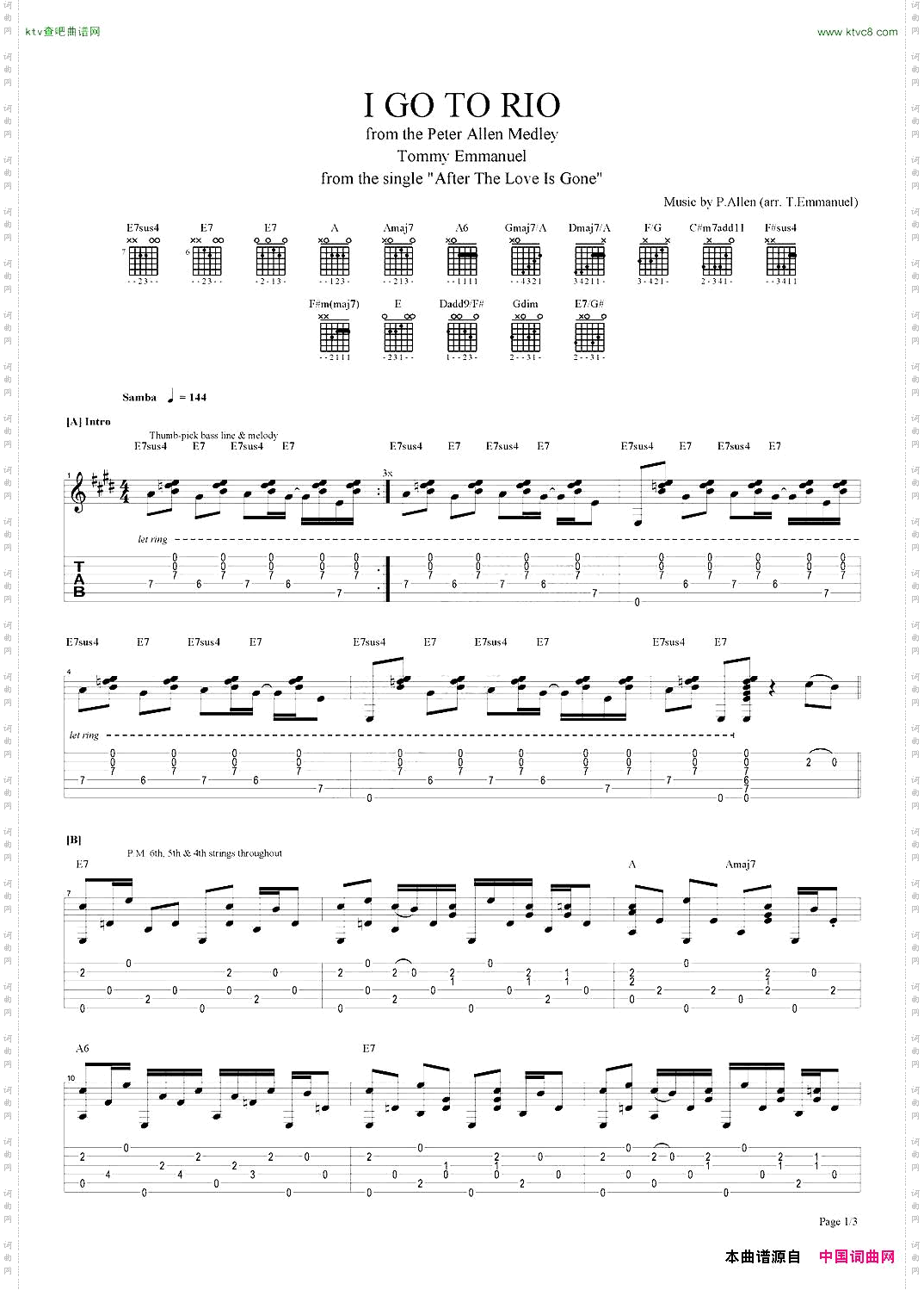 tommyemmanuel：igotorio指弹吉他