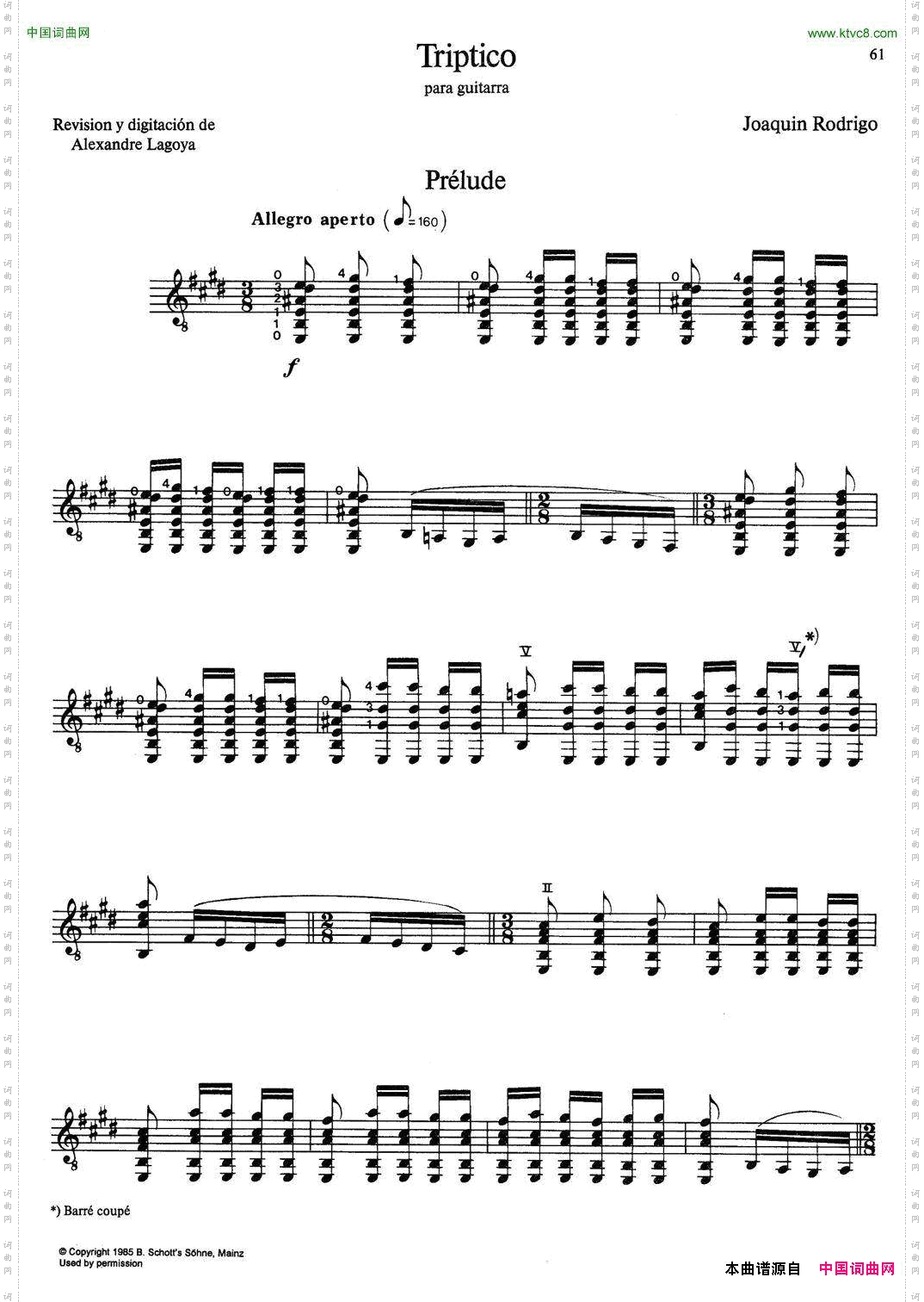 JoaquinRodrigoMusicforGuitar罗德里戈吉他音乐P61-68古典吉他_Joaquin Rodrigo Music for Guitar罗德里戈吉他音乐P61-68古典吉他