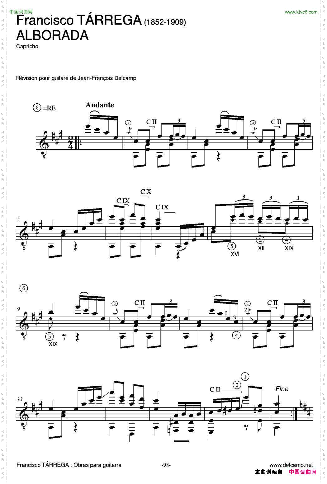 ALBORADACapricho古典吉他