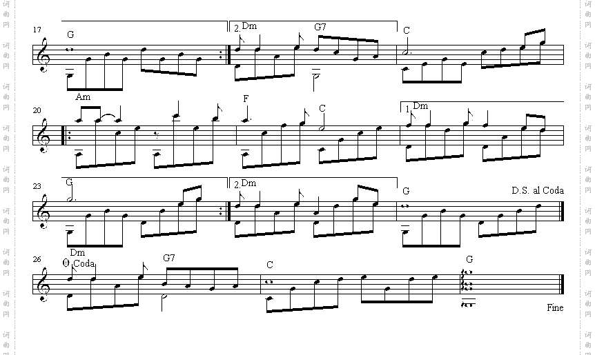 真的好想你古典吉他独奏谱