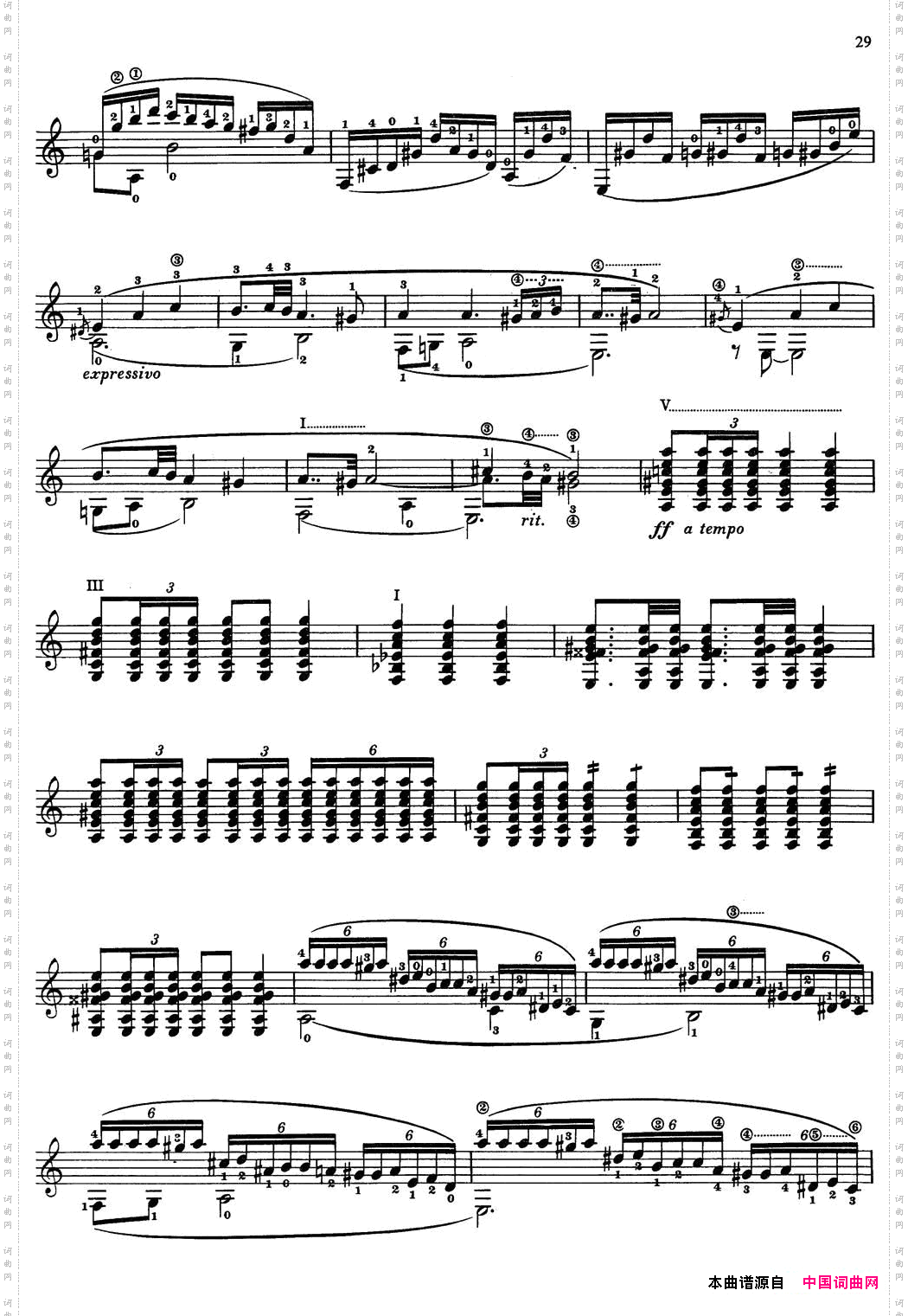 JoaquinRodrigoMusicforGuitar罗德里戈吉他音乐P22-35古典吉他_Joaquin Rodrigo Music for Guitar罗德里戈吉他音乐P22-35古典吉他