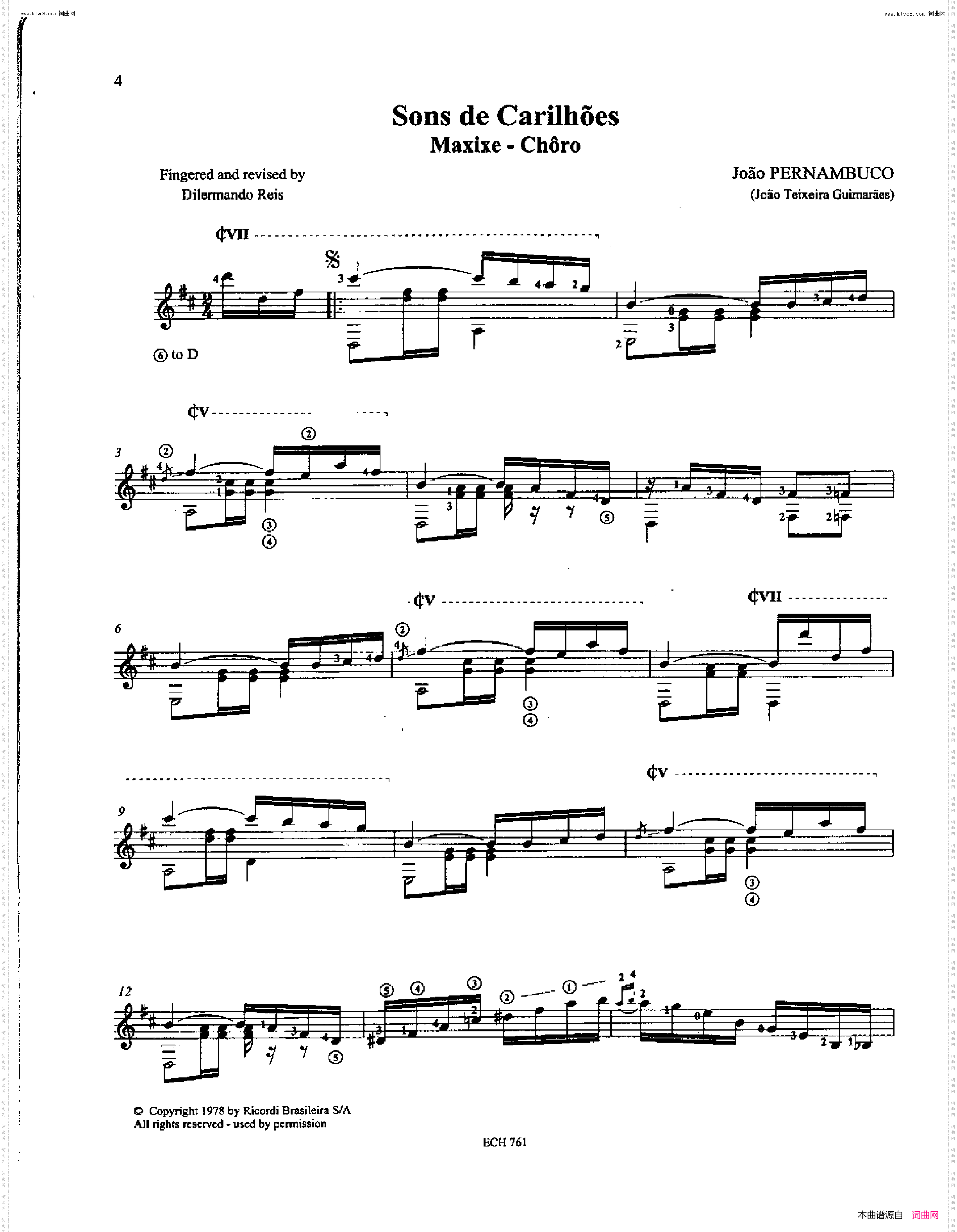Classical guitar－J·T·Pernambuco-11 Famous Choros 古典吉他