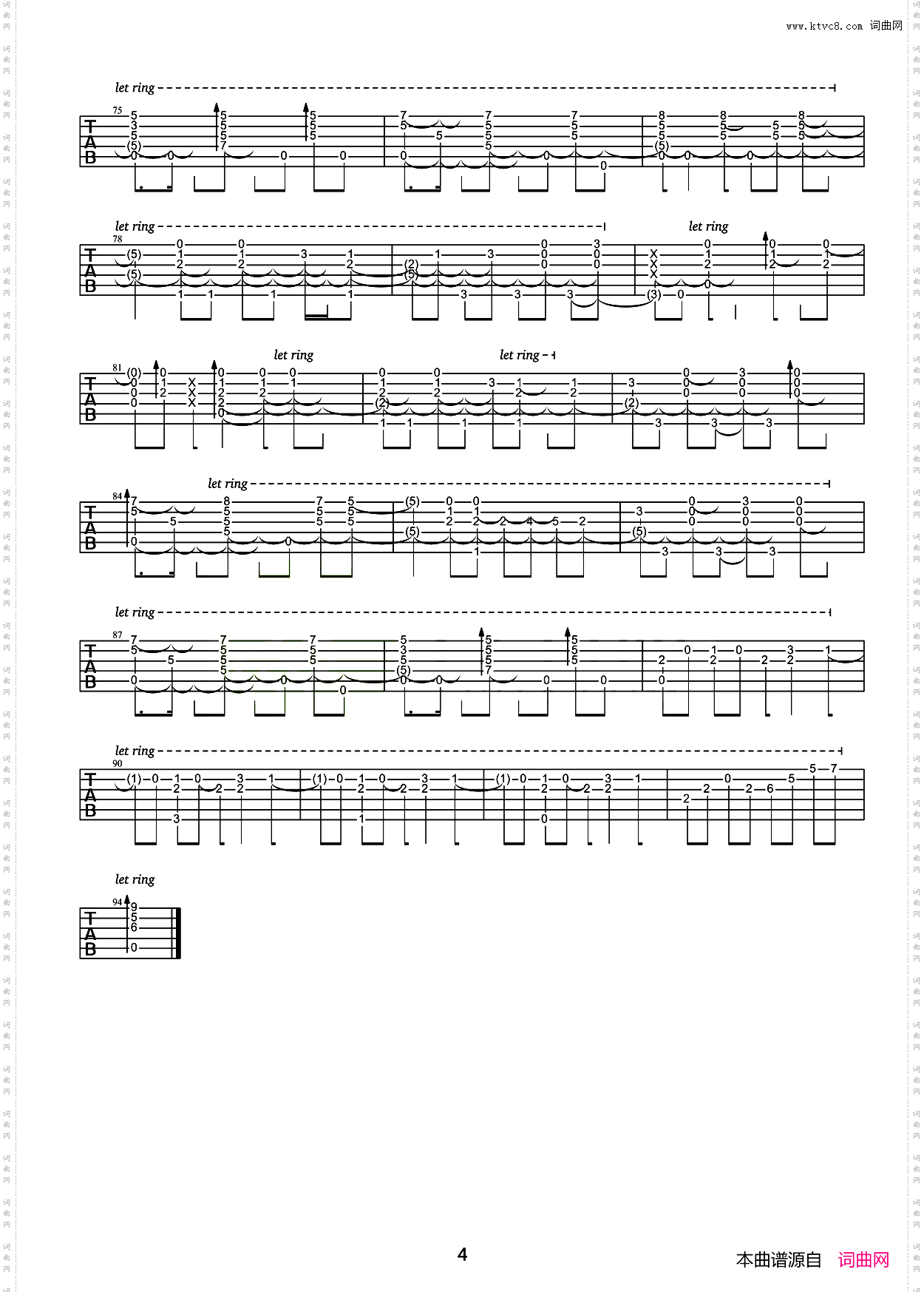 鸟之诗_Air指弹谱