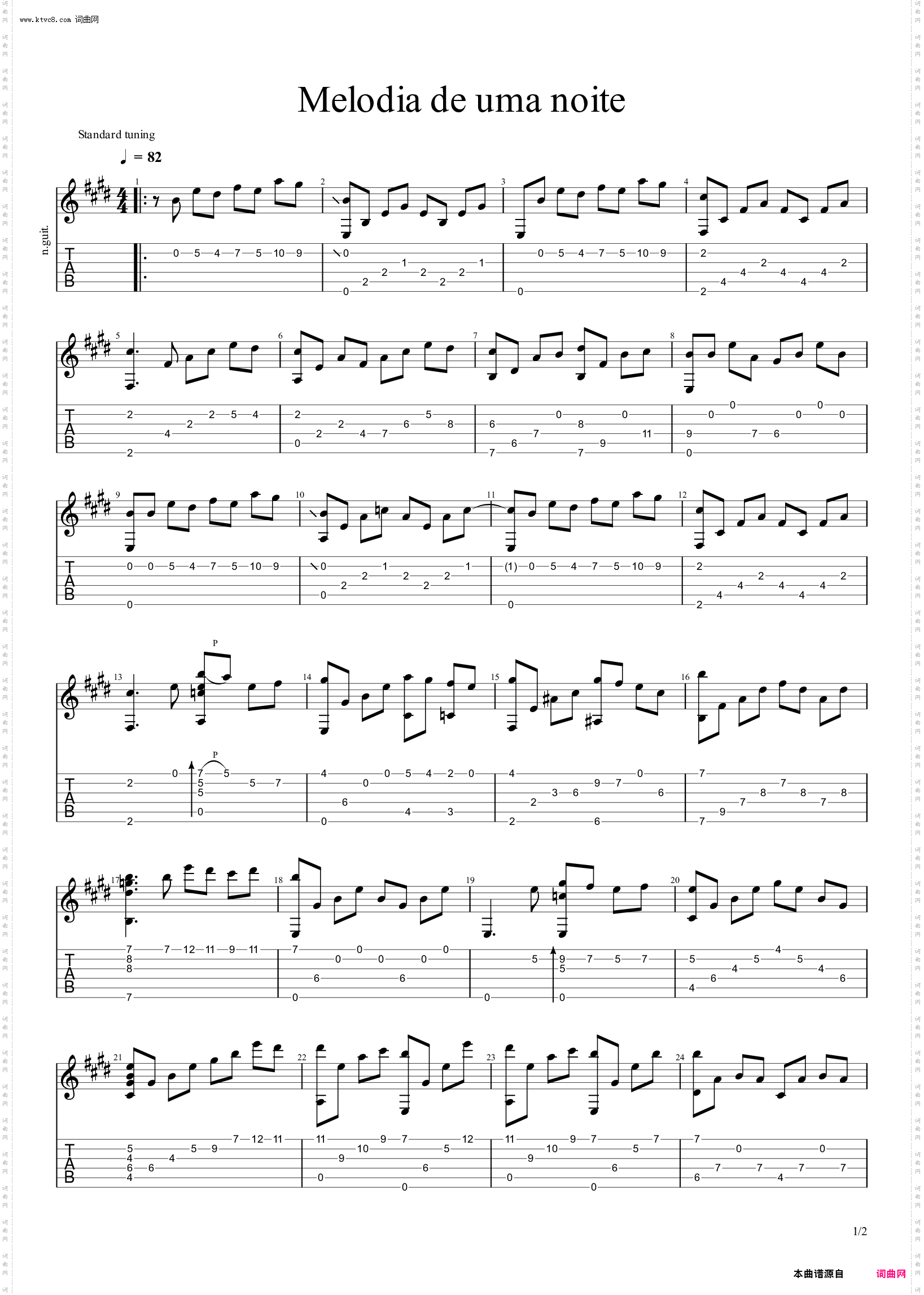 夜的旋律Melodia de uma noite