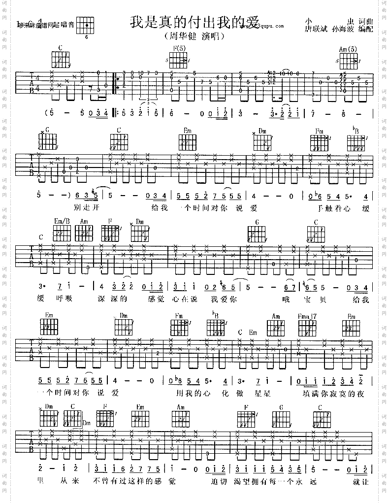 我是真的付出我的爱——周华健