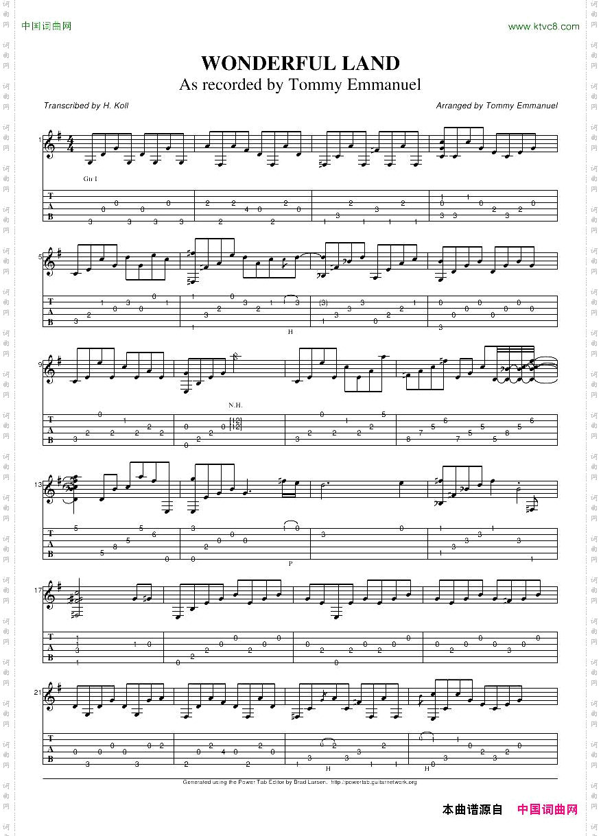tommyemmanuel：wonderfullandlive指弹吉它