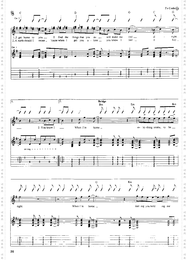 A Hard Days Night_吉他谱六线谱