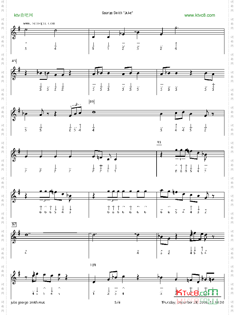 georgesmithjuke口琴谱