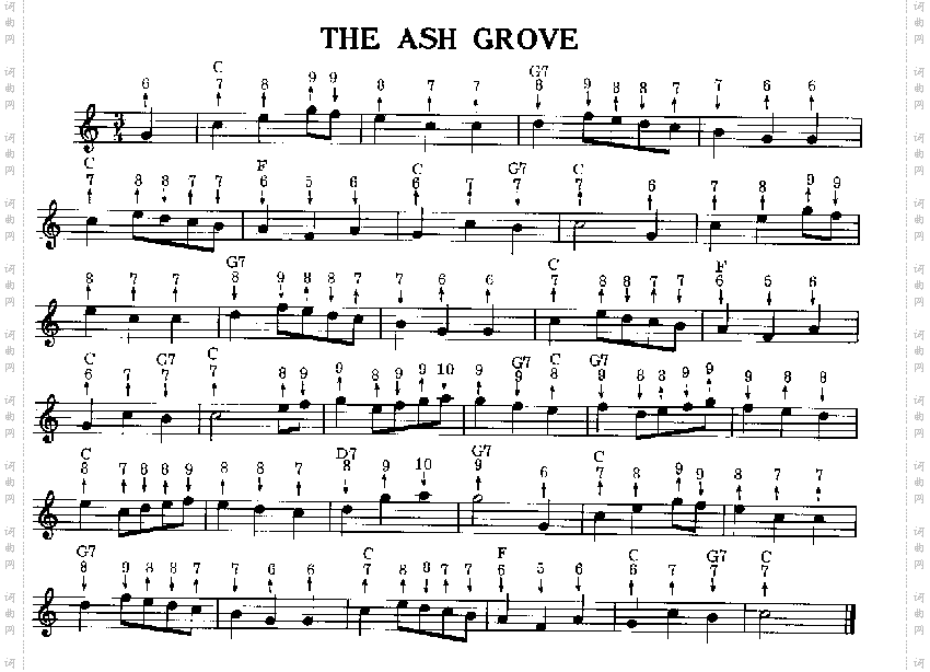 TheAshGrove口琴谱