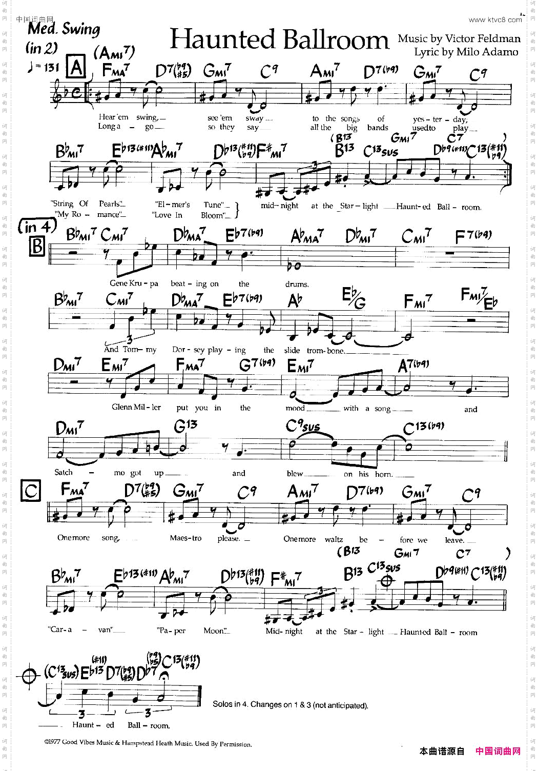 HauntedBallroom爵士钢琴曲