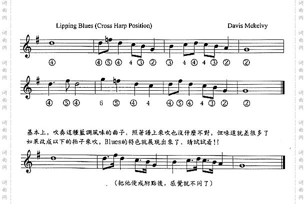 LippingBlues口琴谱