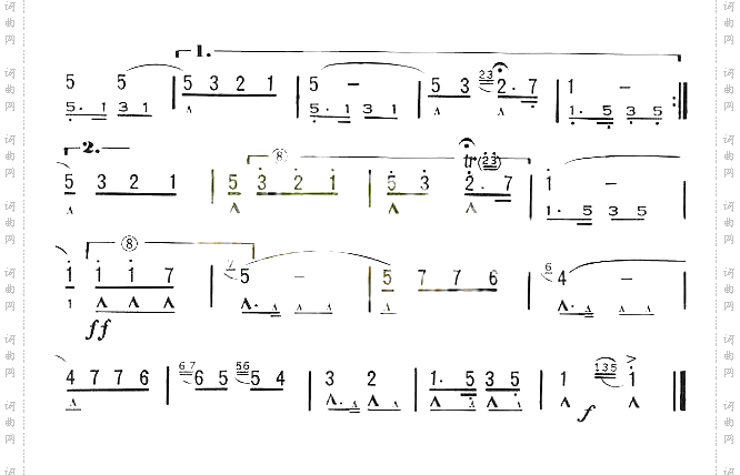 我的太陽OSoleMio[口琴谱]