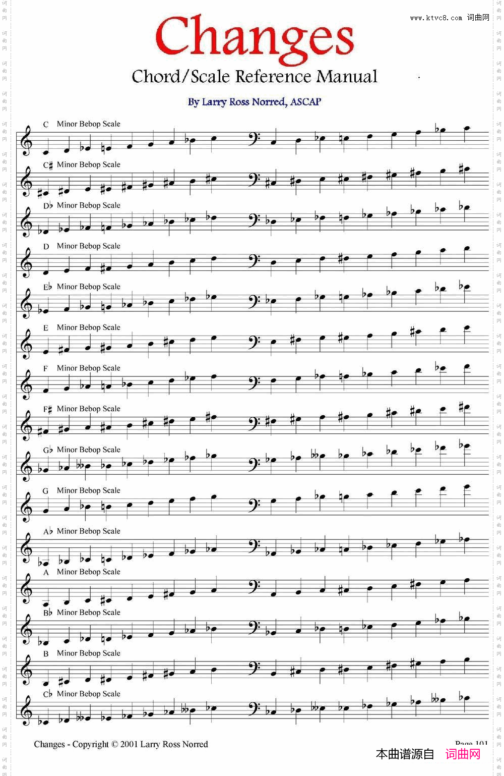 Changes爵士乐和弦教材P101-125