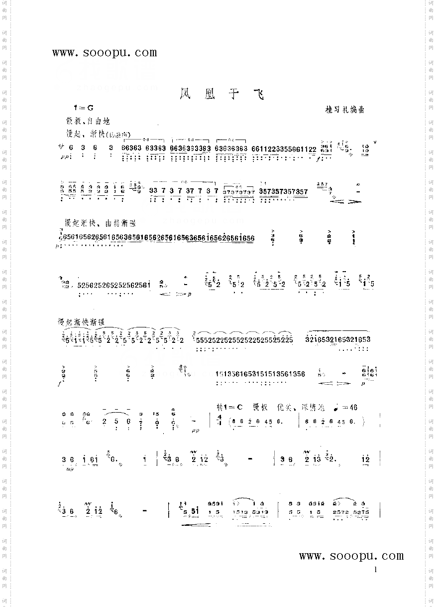 凤凰于飞民乐类扬琴