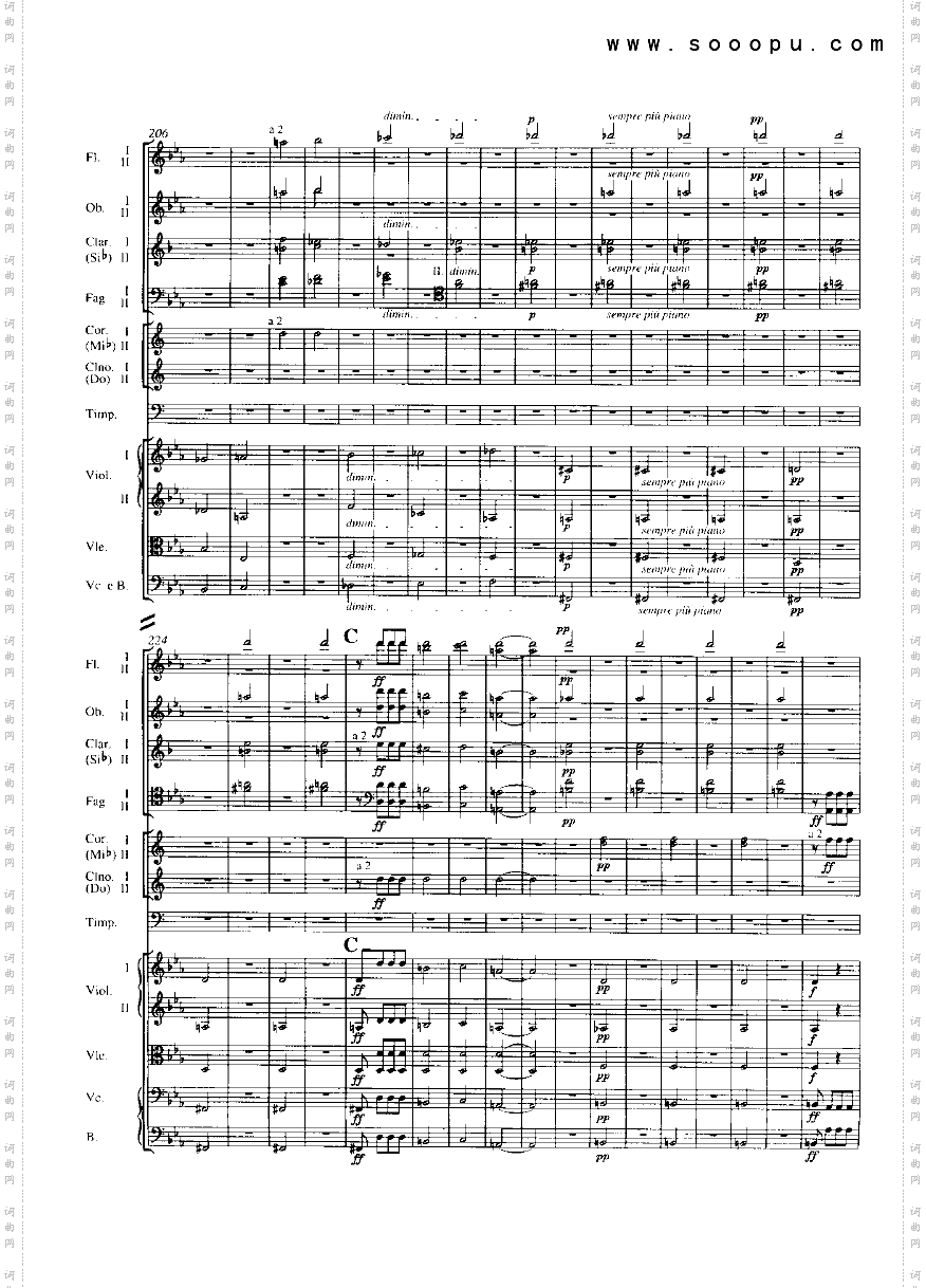 c小调第五交响曲op.67乐队类管弦乐总谱