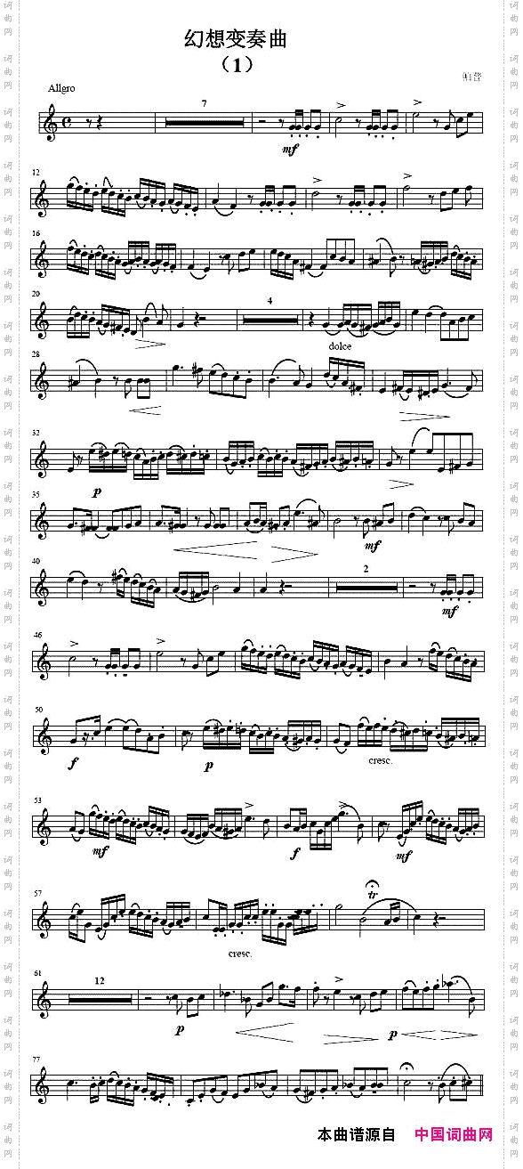 幻想变奏曲2首