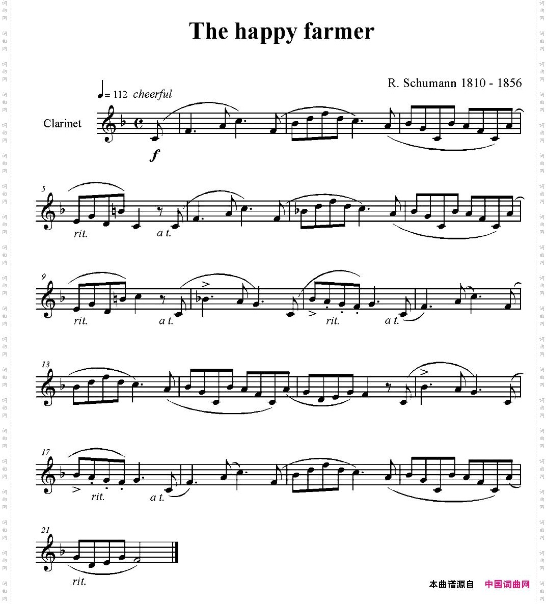 Thehappyfarmer单簧管_The happy farmer单簧管
