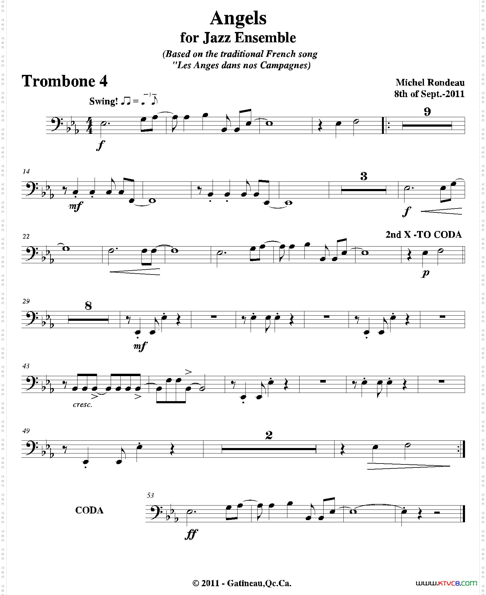 AngelsforJazzEnsemble第四长号分谱_Angels for Jazz Ensemble第四长号分谱