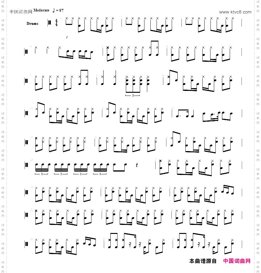 LOVE鼓谱