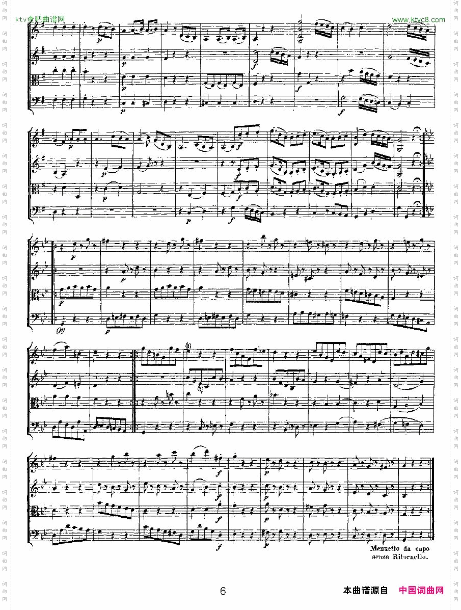 QuartetNo.3inGMajor,K.156G大调第三弦乐四重奏