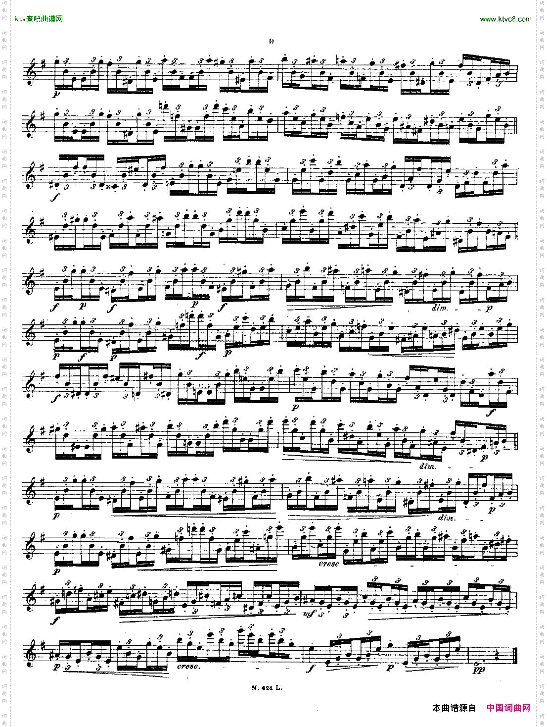 24首长笛练习曲Op.15之1—5