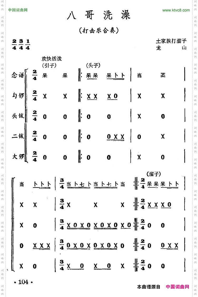 八哥洗澡打击乐合奏