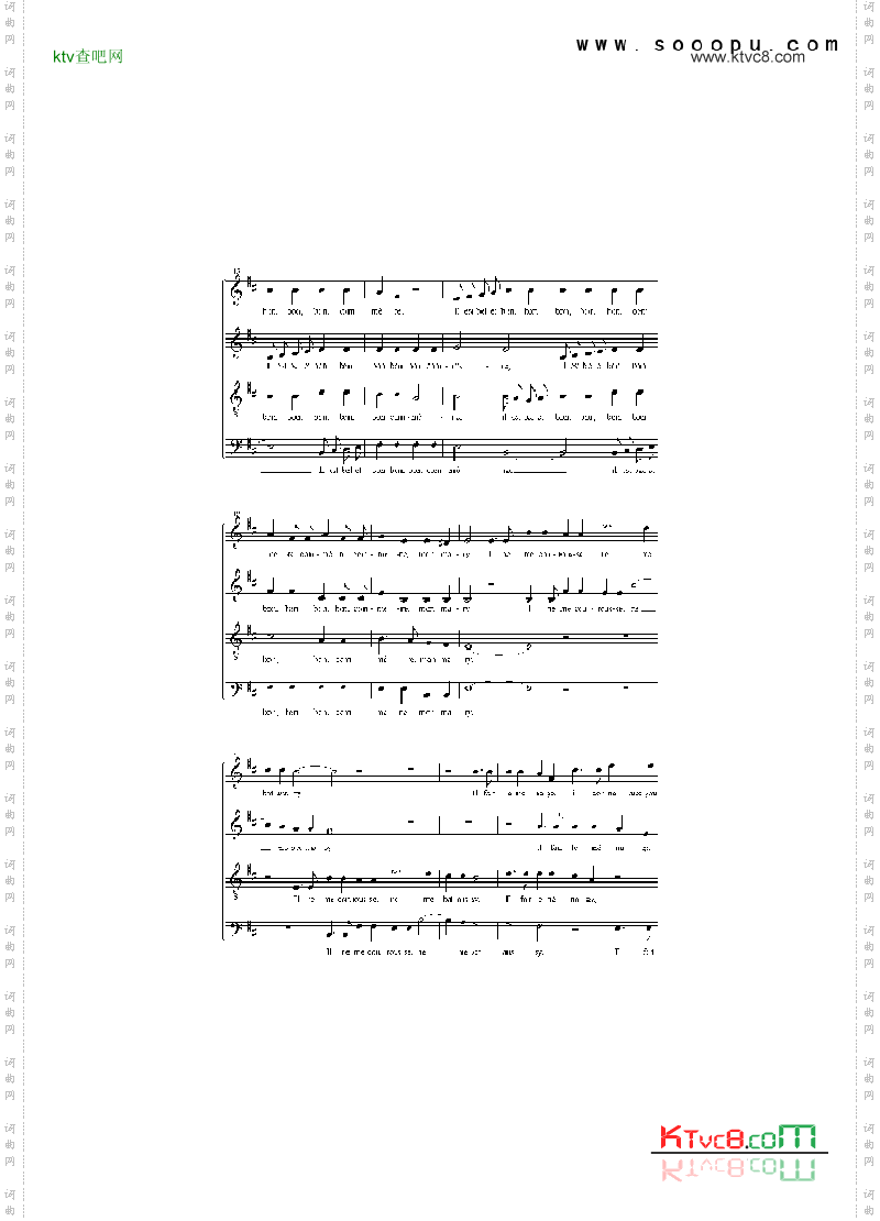 他能干又善良歌曲类合唱谱