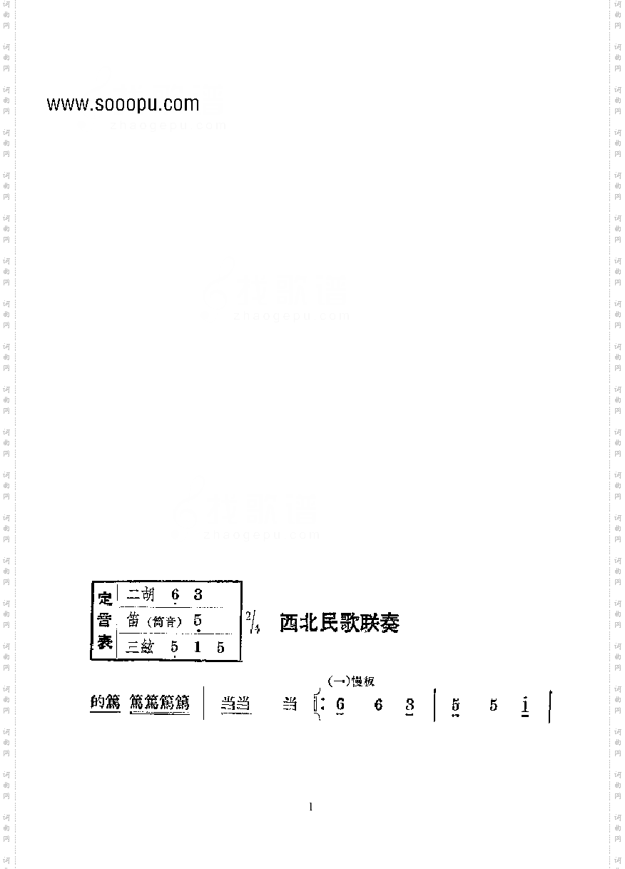 西北民歌联奏—国乐合奏曲乐队类民乐合奏