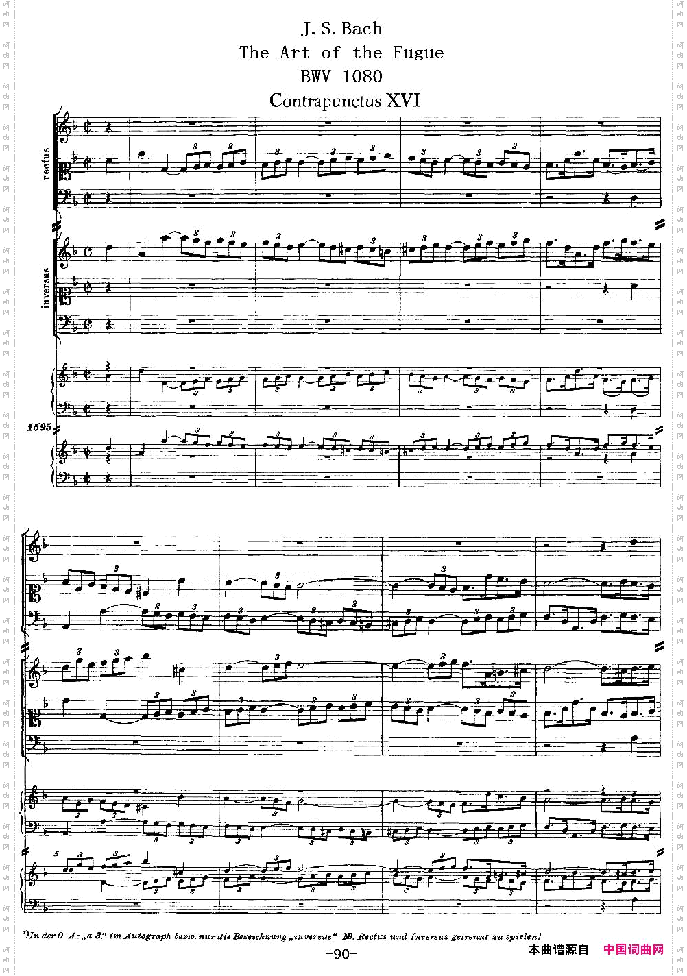 TheArtoftheFugueBWV1080赋格的艺术-XVI_The Art of the Fugue BWV 1080赋格的艺术-XVI
