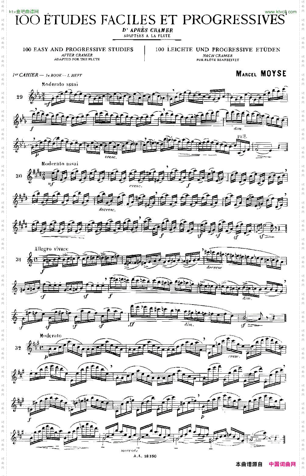 moyse-100首练习曲之19—40